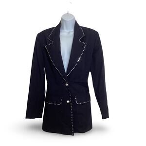 Vintage Sia Bellini Crystal Embellished Blazer